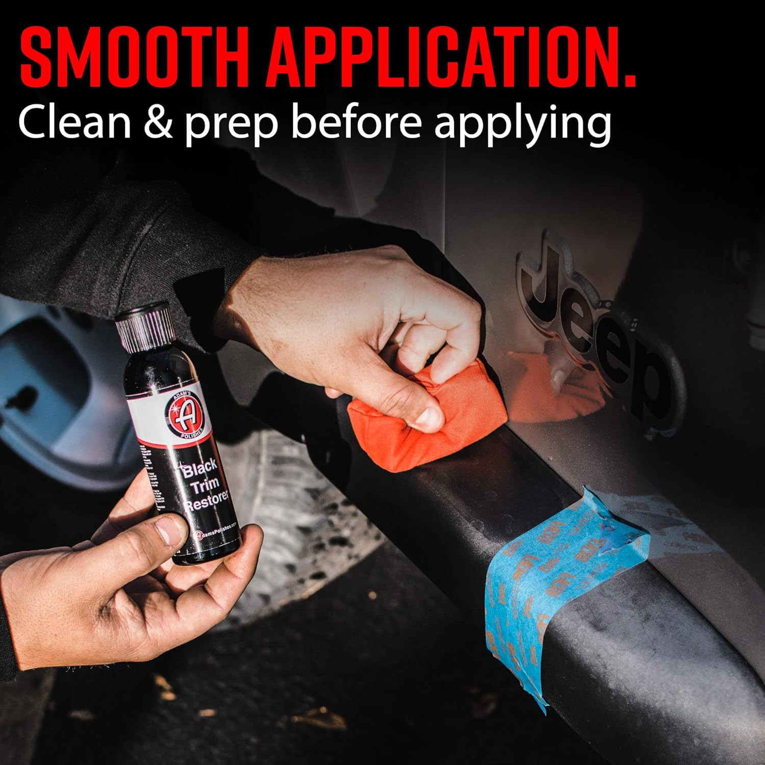 Black Trim Restorer (4 Oz with Applicator) – Restores Plastic Trim to a Rich, Bl