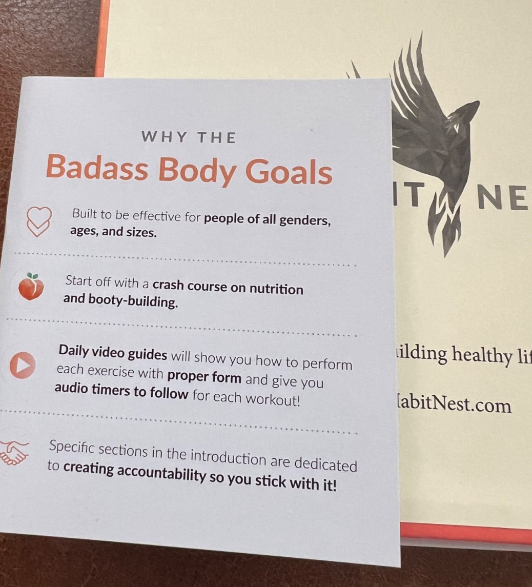 ORANGE BADSS BODY GOALS JOURNAL: BOOTY SHAPING & RESISTANCE TRAINING NEW