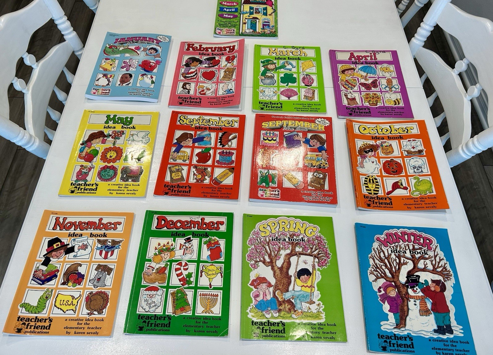 Teacher’s Friend Publications Monthly Idea Books Lot Of 13 Elementary K. Sevaly