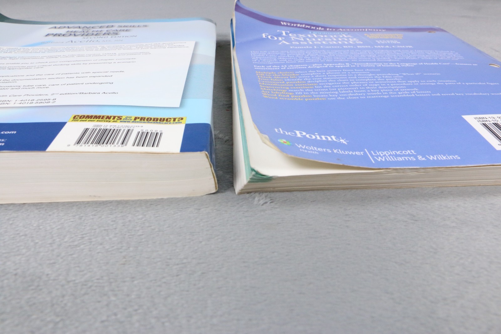 CNA Nursing Assistant Textbook & Workbook Bundle Lippincott Carter Training Set
