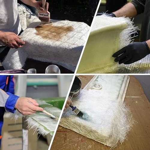 1.5oz Fiberglass Chopped Strand Mat 4″ x 360″ Cloth for Auto Marine Repair DIY