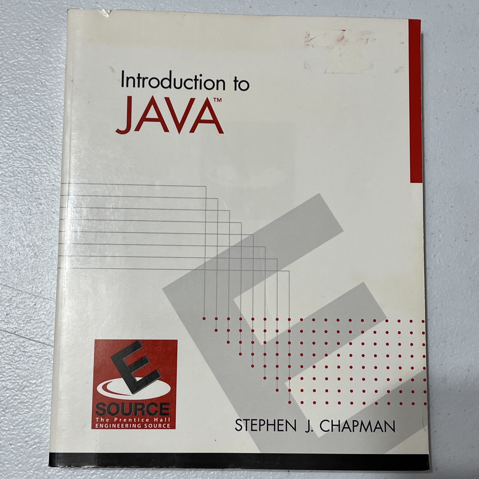 Esource Ser.: Introduction to Java by Stephen J. Chapman (1999, Trade Paperback)