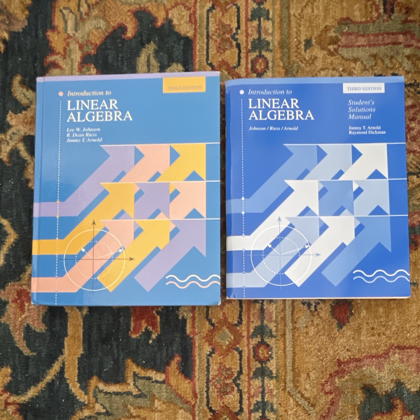 Introduction to Linear Algebra Third Edition & Solutions Manual Johnson/Riess