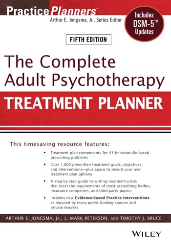 Adult TP 5e: Includes DSM-5 Updates…, Jongsma Jr., Ar