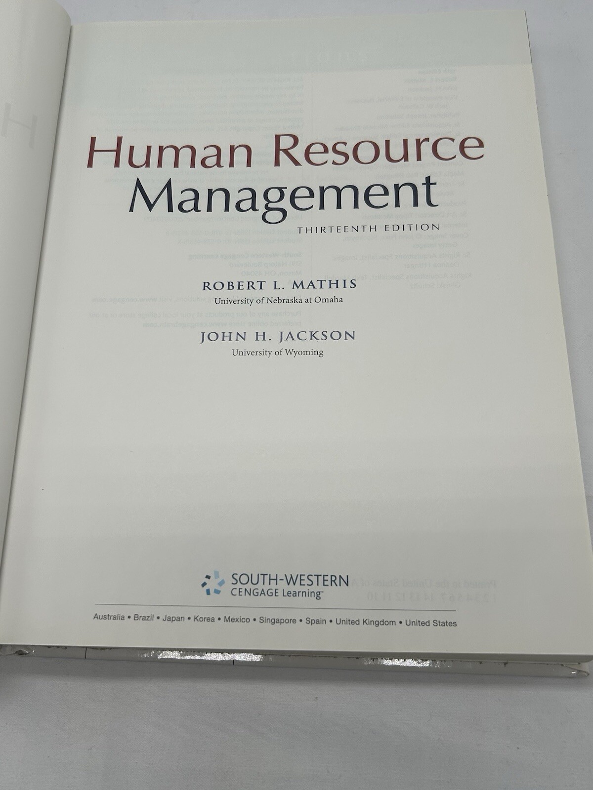 Human Resource Management – 13th Edition By Robert L. Mathis & John H. Jackson
