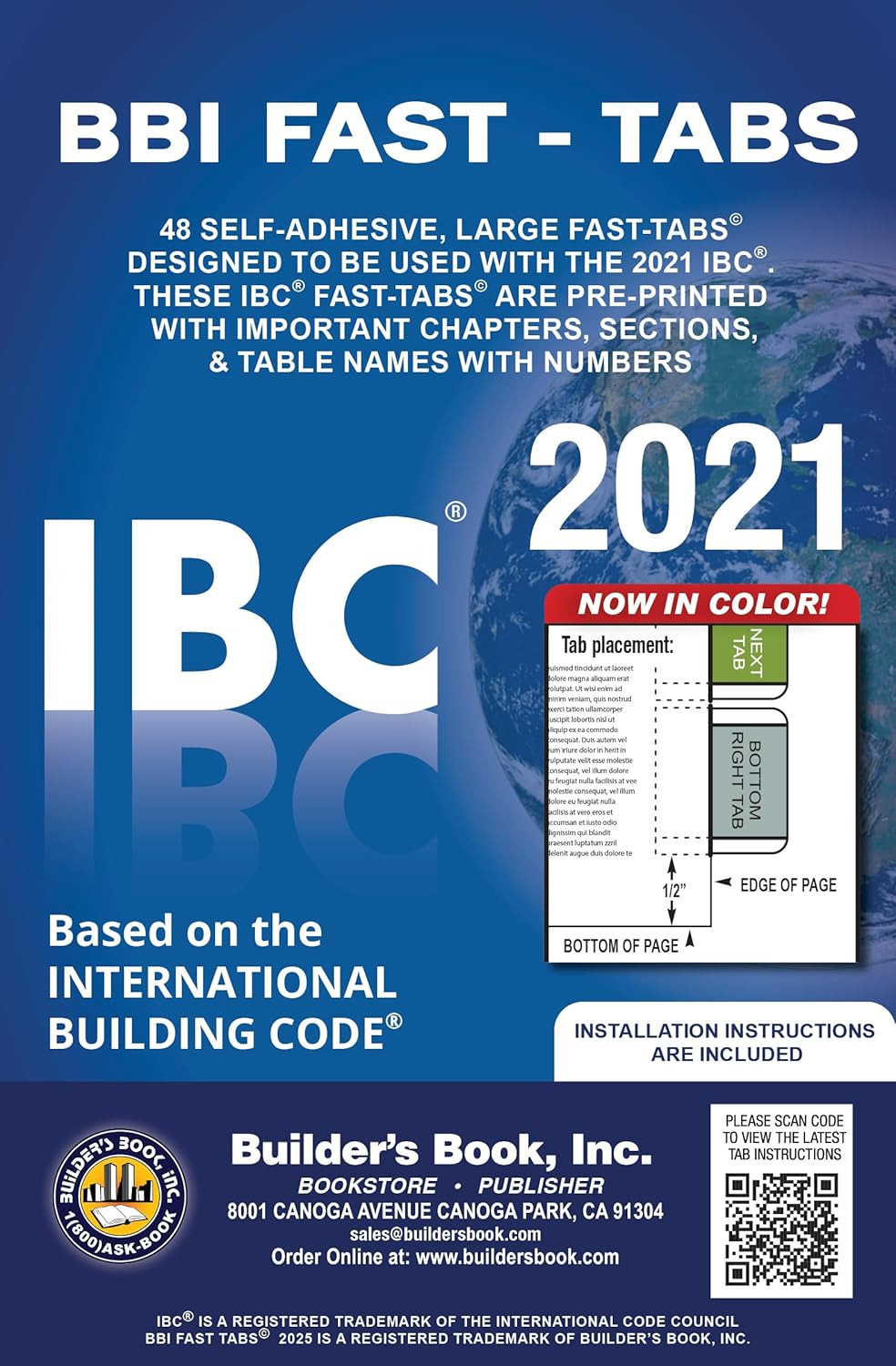 2021 International Building Code (IBC) Fast Tabs