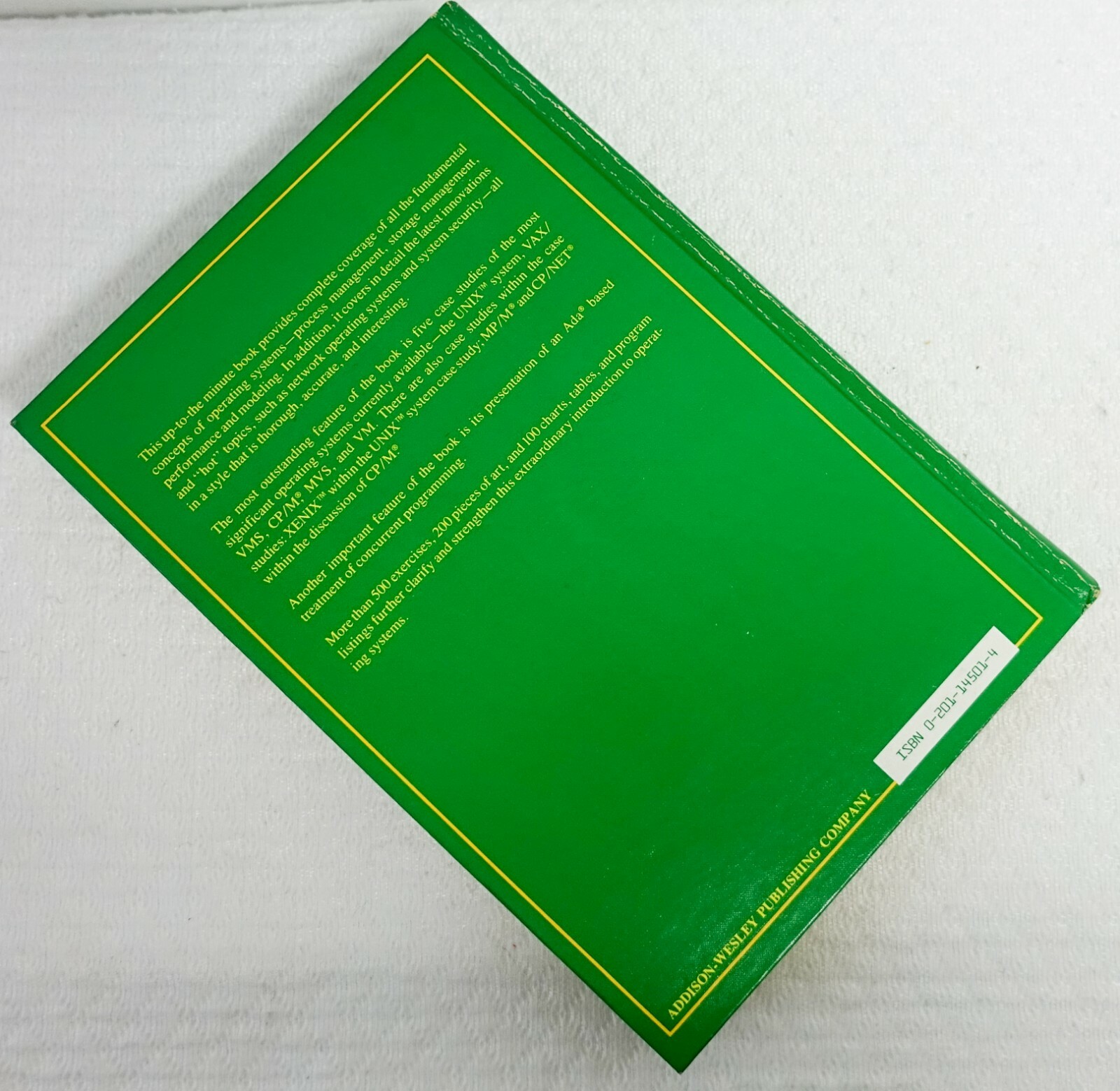 An introduction to operating systems by Harvey M. Deitel Hardcover