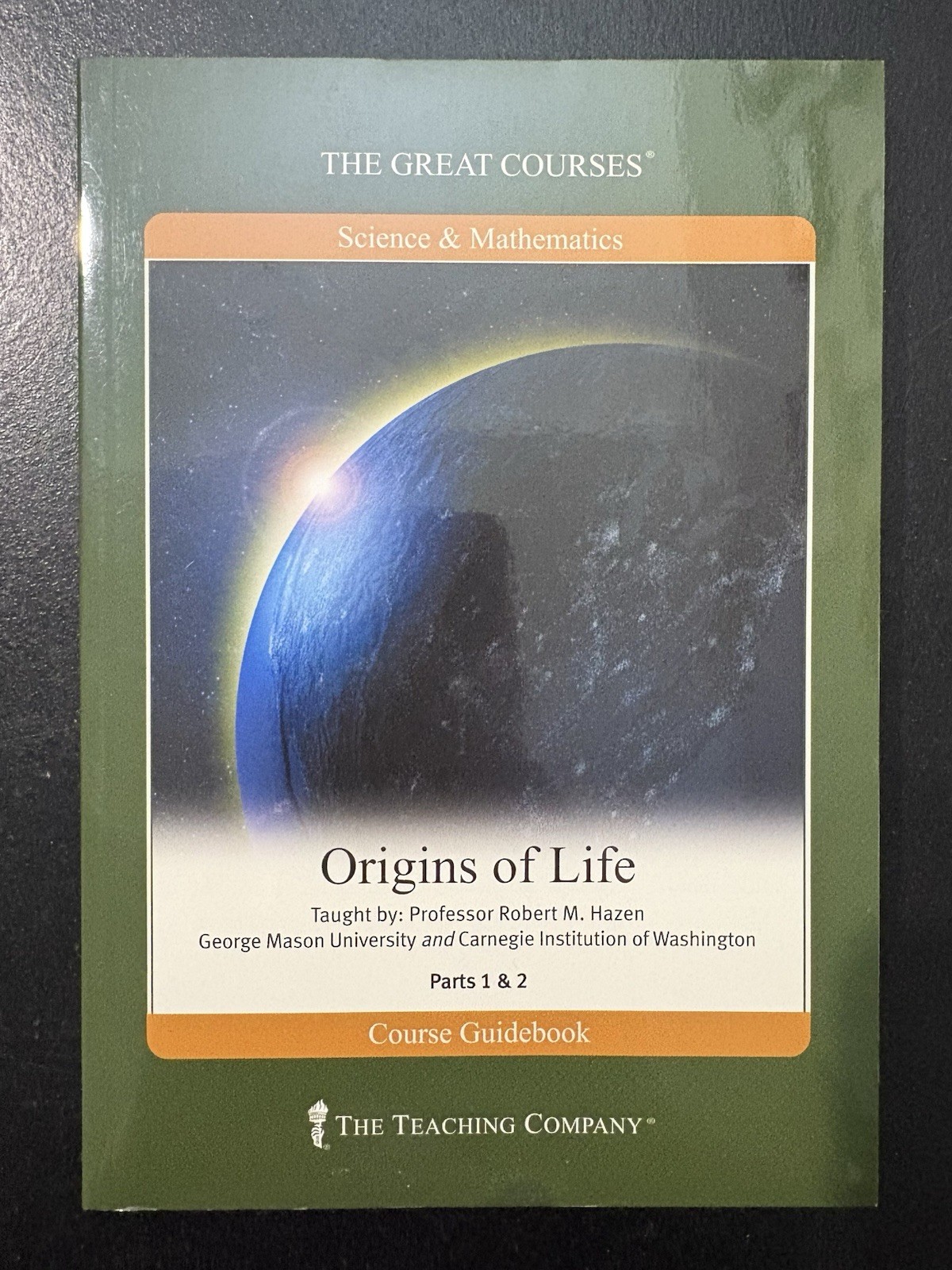 Great Courses: Origins of Life – GUIDEBOOK ONLY – No DVDs