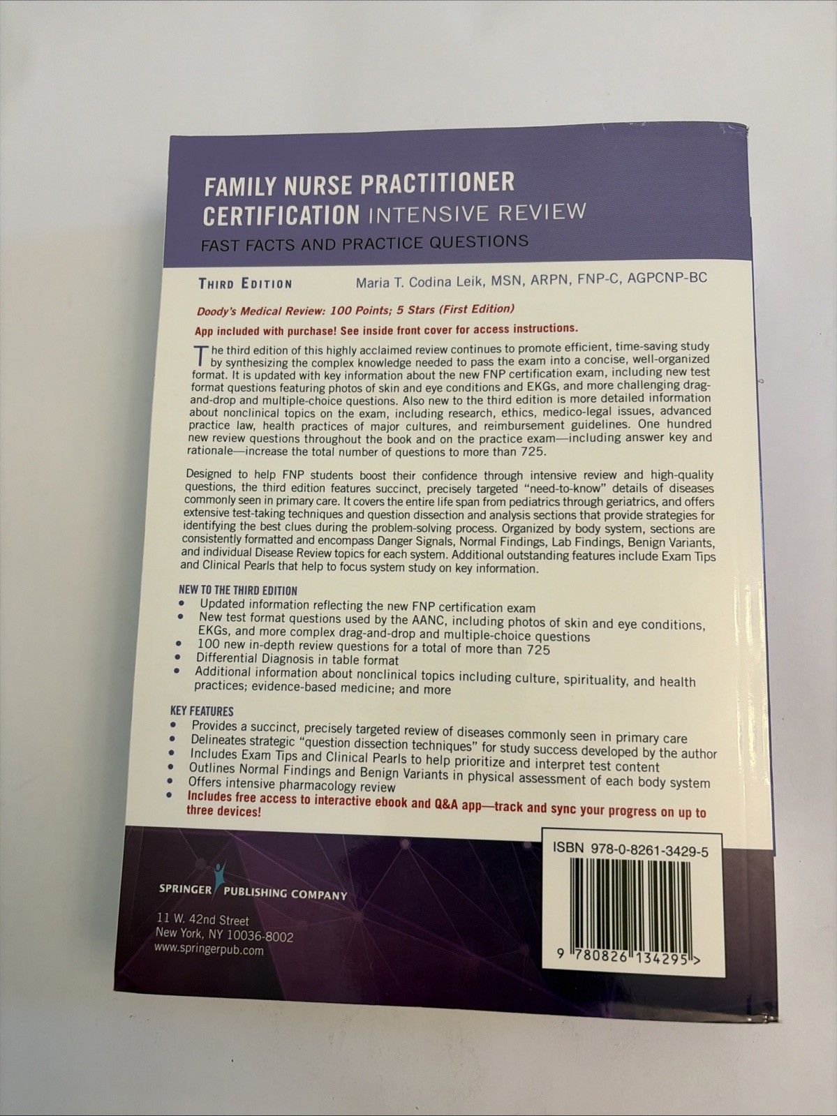 Family Nurse Practitioner Certification – Paperback, by Codina Leik