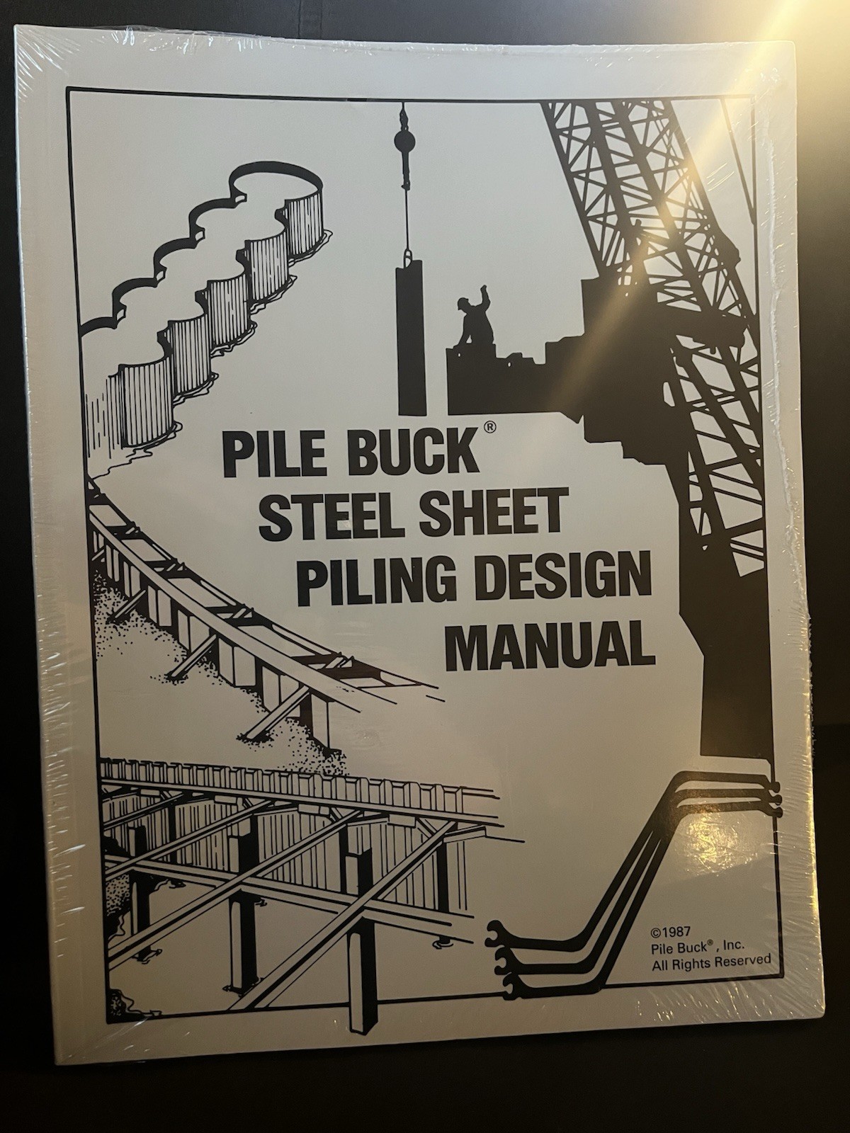 PILE BUCK STEEL SHEET PILING DESIGN MANUAL 1987 Vintage Book New