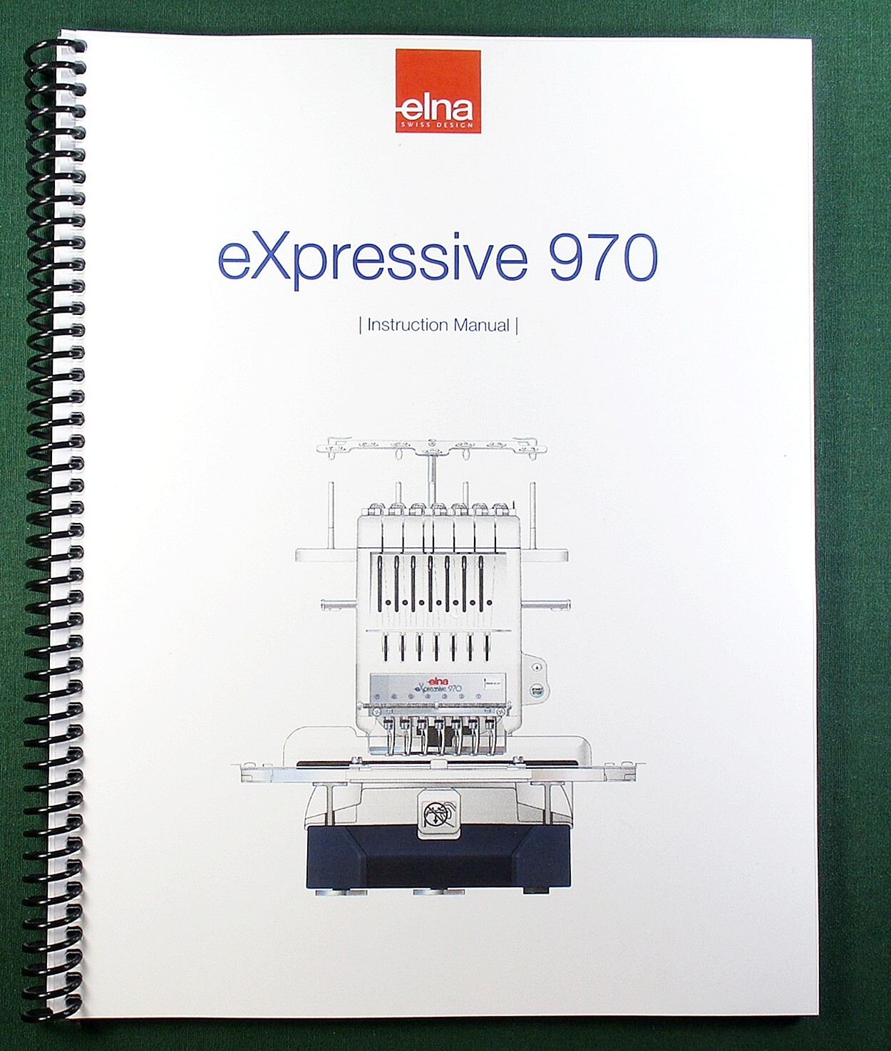 Elna Expressive 970 Instruction Manual: Full Color 96 Pages & Plastic Covers!