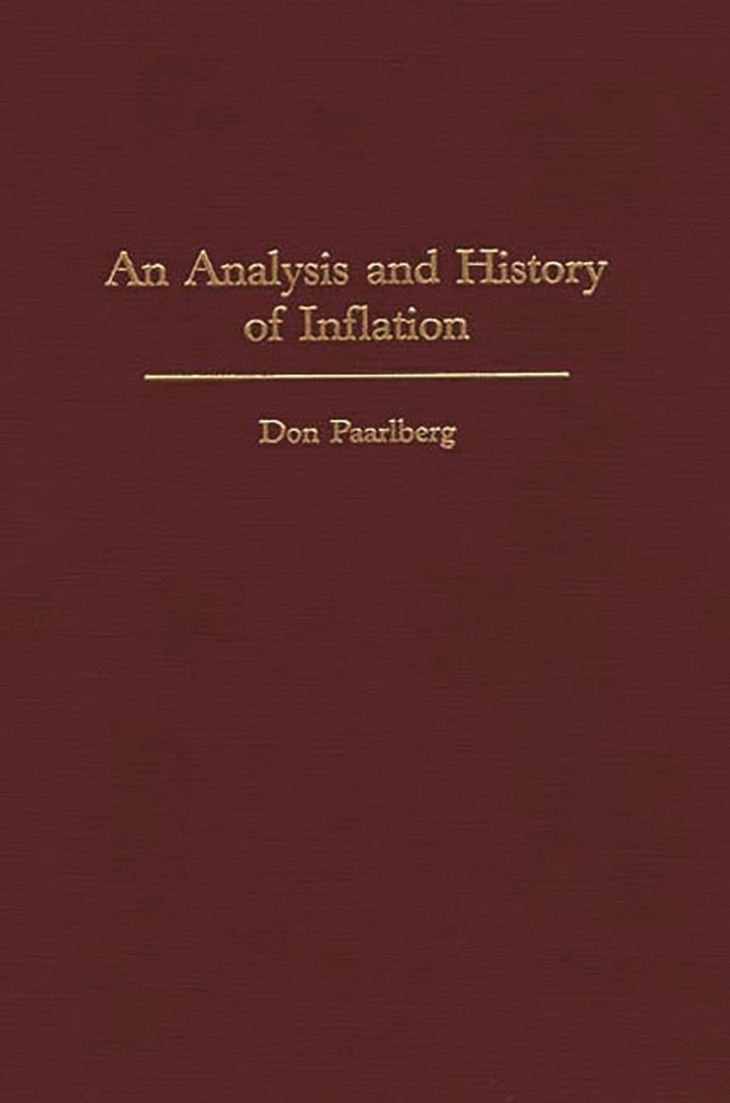 An Analysis and History of Inflation