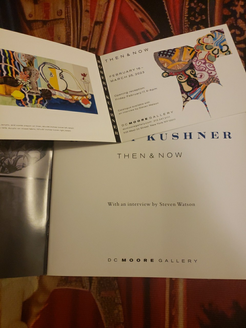 Robert Kushner: Then & Now, Softcover Art Book, DC Moore Gallery 2023 Mint