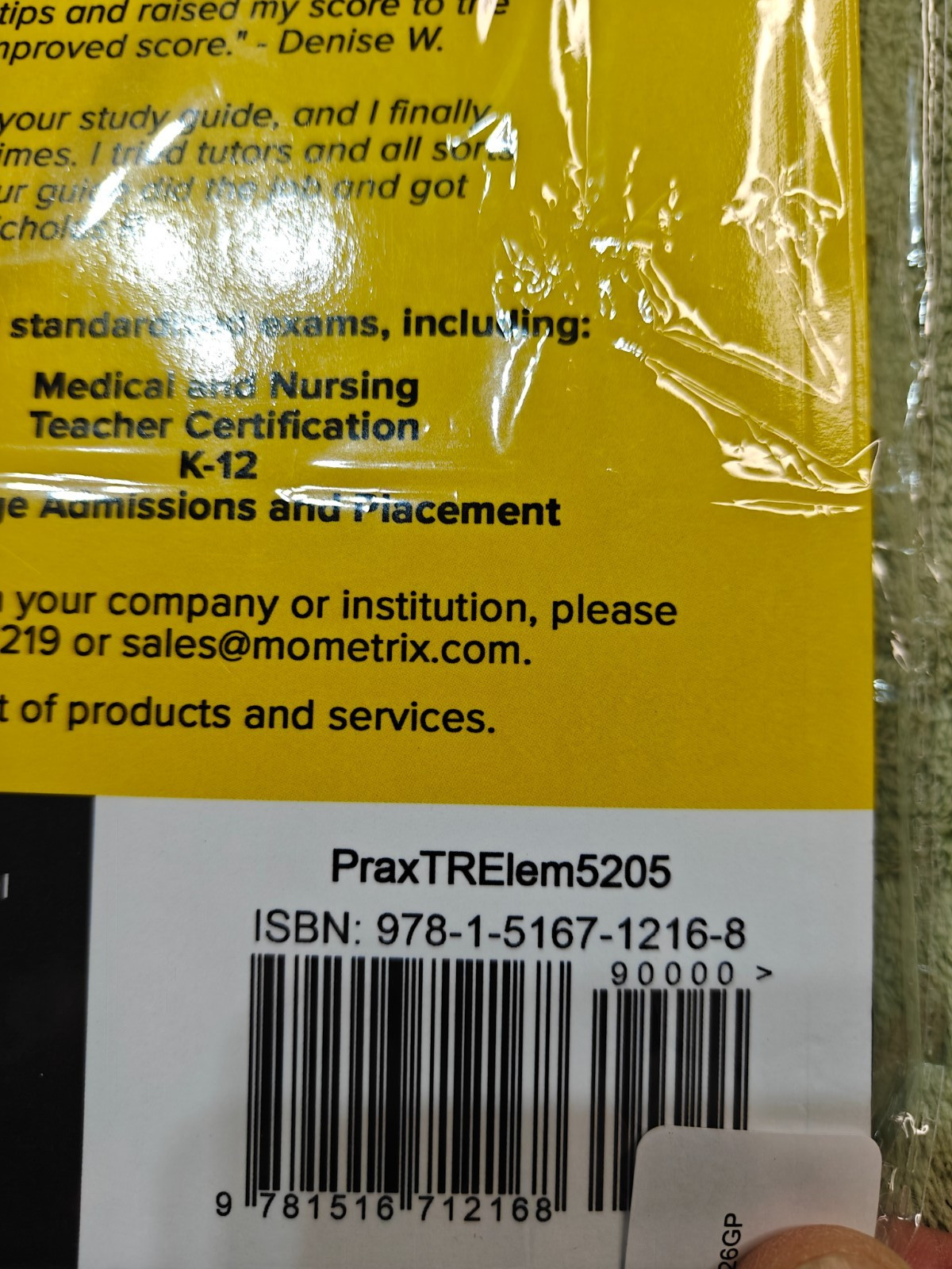 Praxis Teaching Reading Elementary Paperback, by Bowling Matthew Very Good