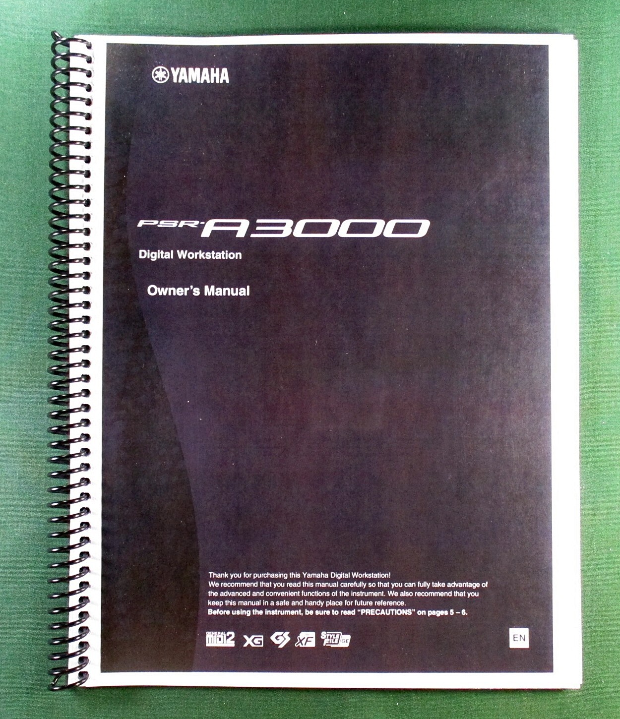 Yamaha PSR-A3000 Instruction Manual: 224 Pages & Protective Covers!
