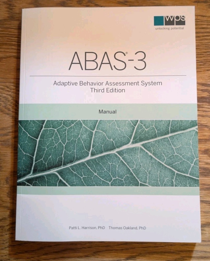 ABAS-3 Adaptive Behavior Assessment System Manual 2015 3rd Edition