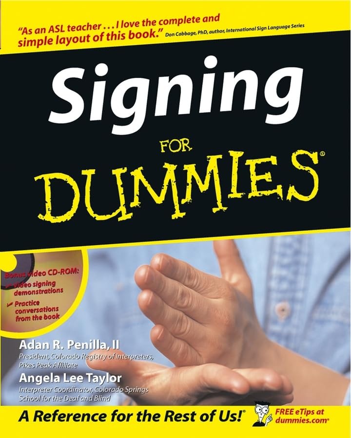 Signing for Dummies – paperback Penilla, Adan R., II|Taylor, Angela Lee