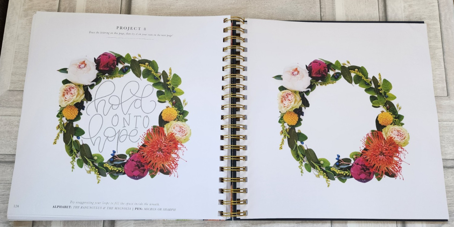 Pretty Simple Lettering Calligraphy for beginners hardcover spiral-bound unused