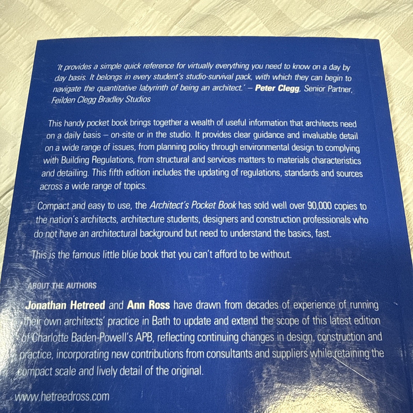 Architect’s Pocket Book Fifth Edition – Hetreed, Jonathan – New