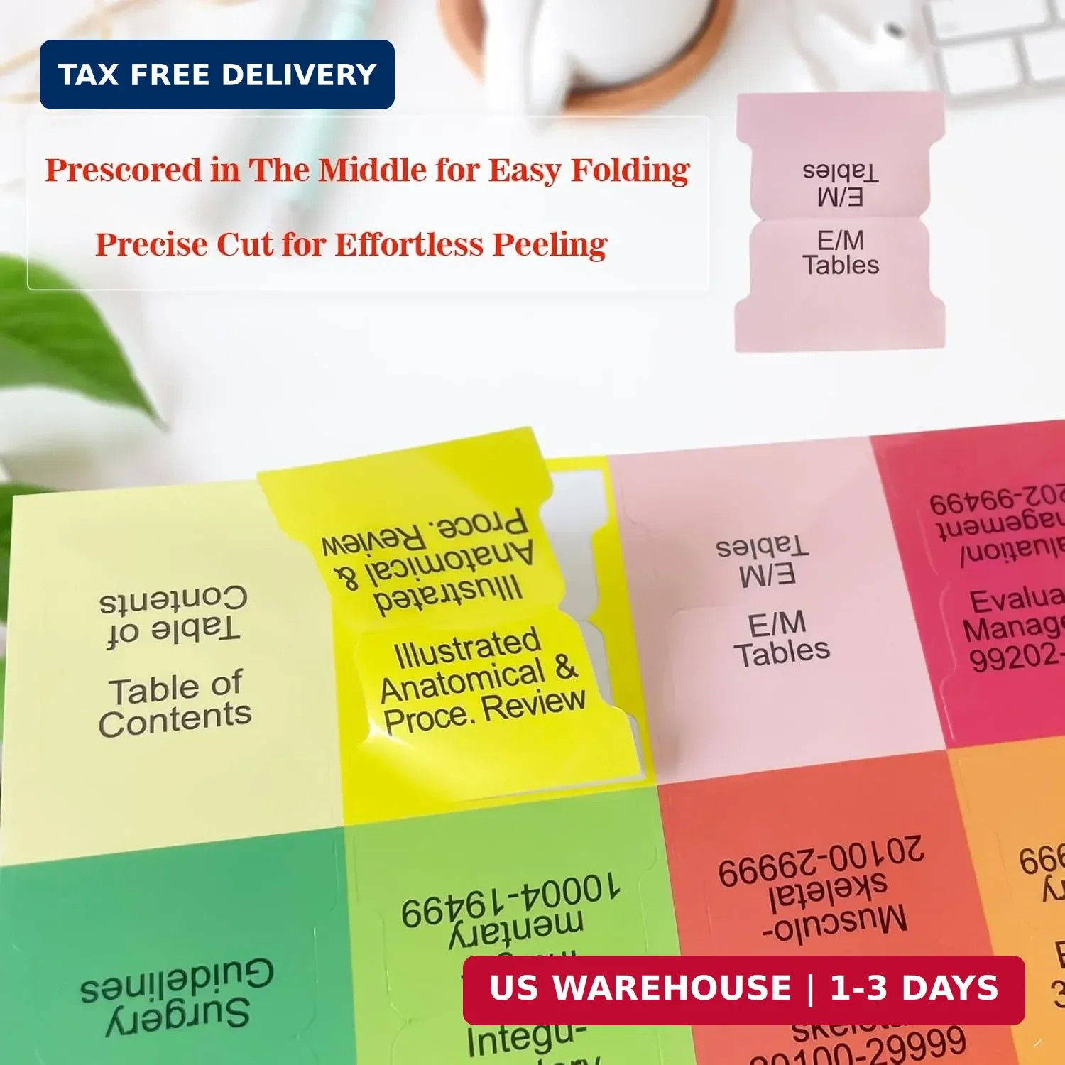 Index Tabs for AAPC Version ICD-10-CM 2025, Upgraded Complete Book Tabs Set (Boo