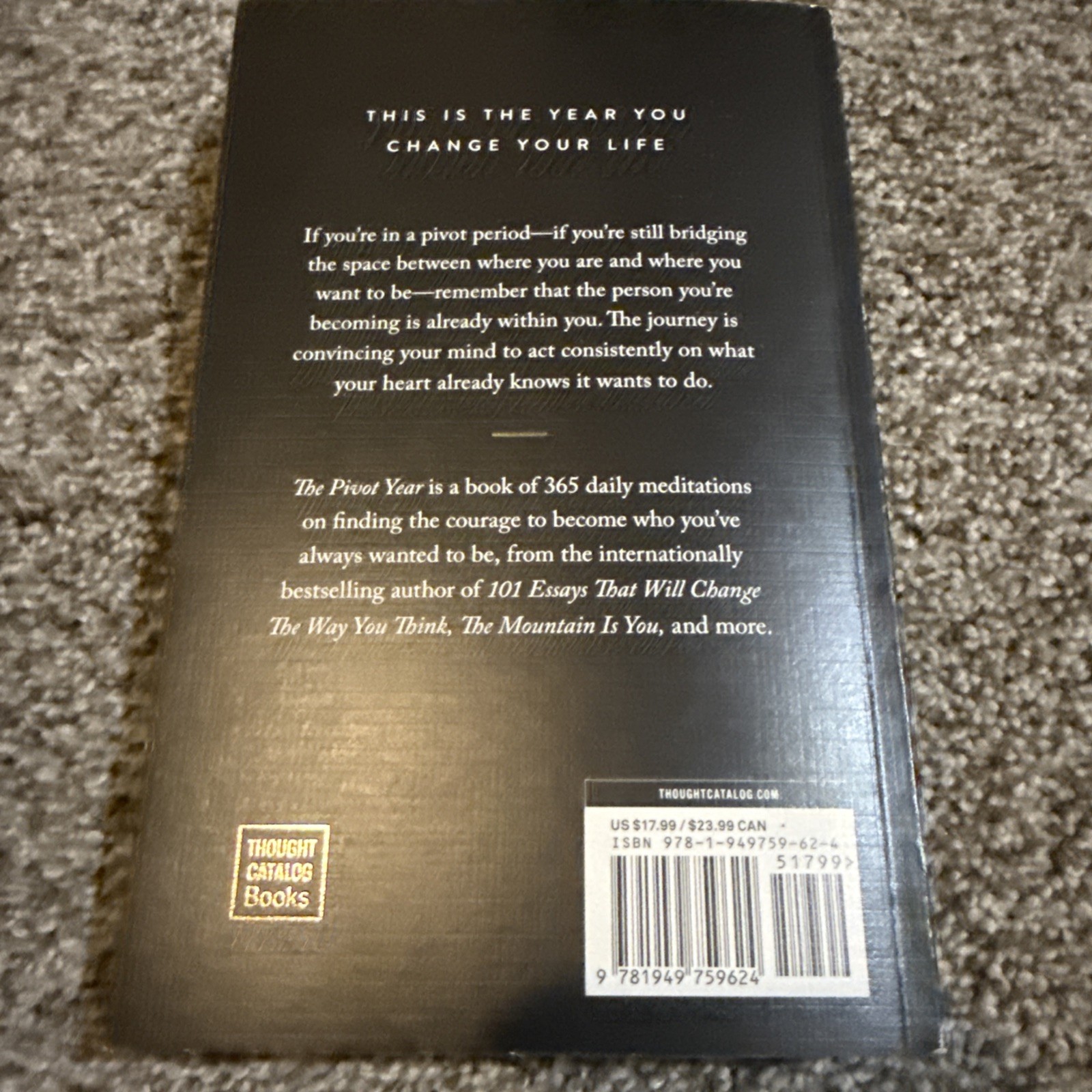 NEW The Pivot Year Book 365 Days Become The Person You Truly Want Brianna Wiest