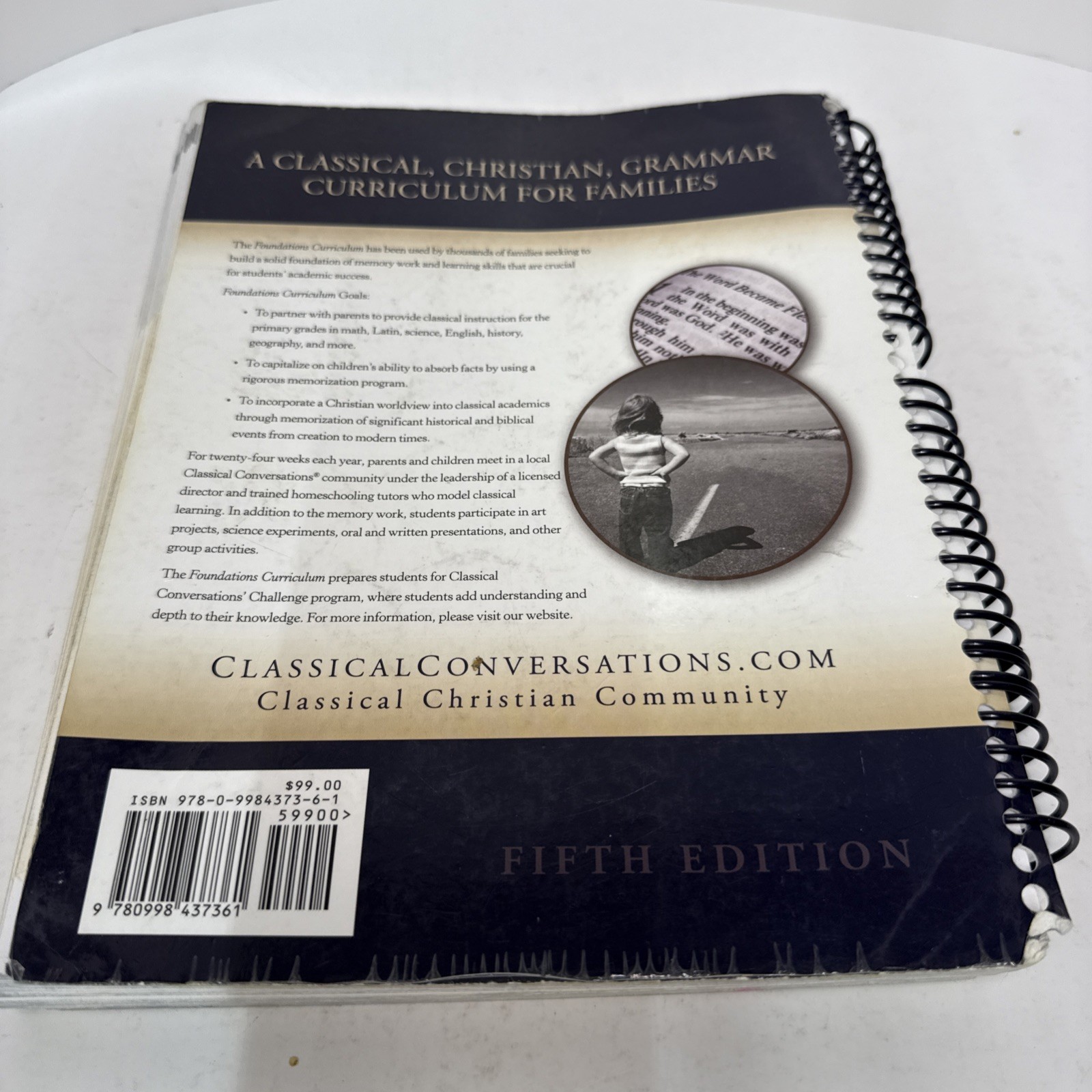 Classical Conversations Foundations Curriculum Spiral Fifth Edition CC – Used