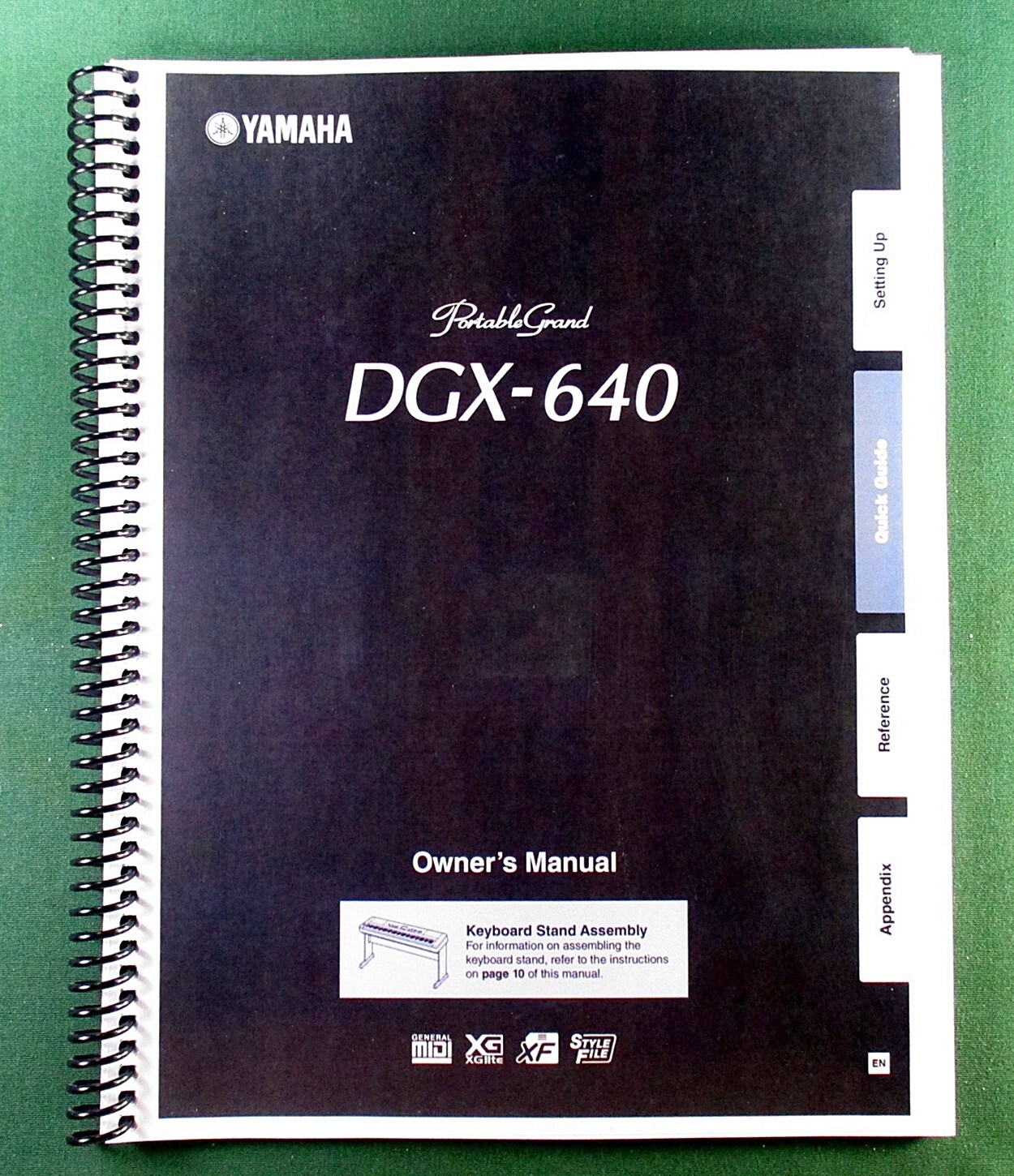Yamaha DGX-640 Instruction Manual: 120 Pages & Protective Covers
