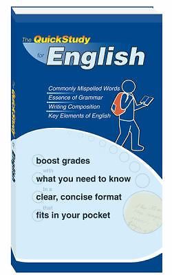 English (Quickstudy Books) by BarCharts, Inc., Good Book