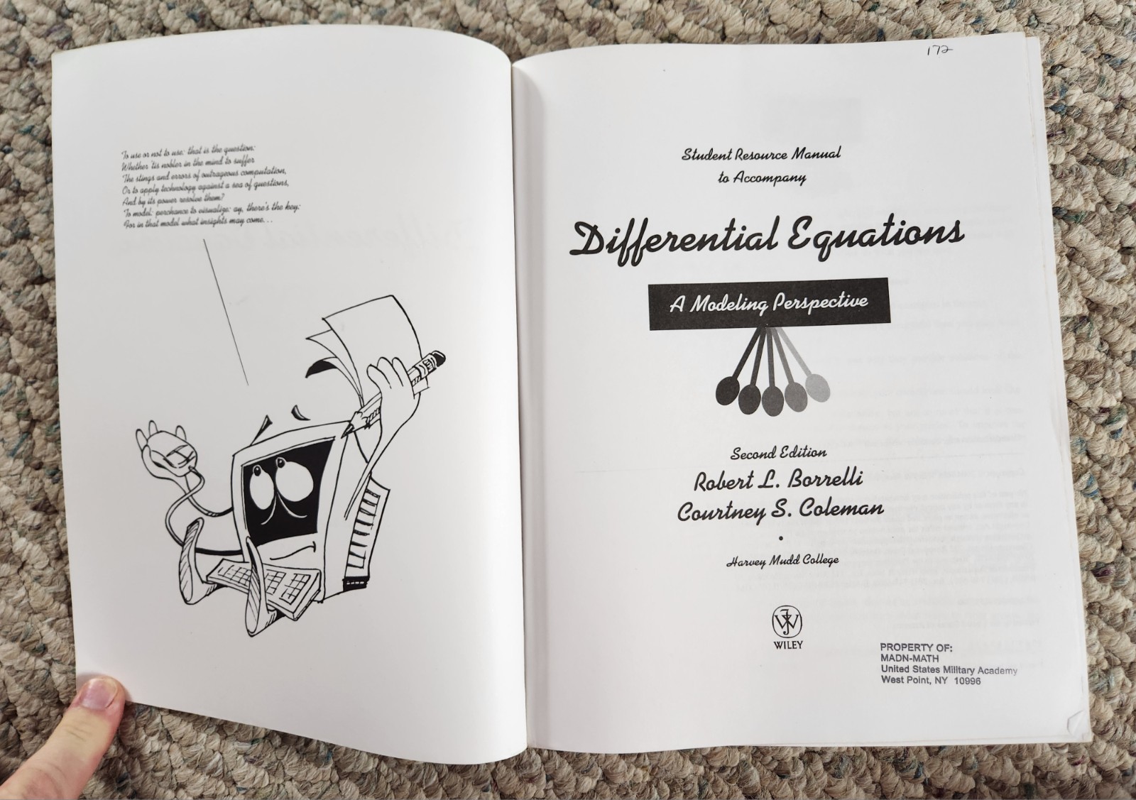 Student Resource Manual for Differential Equations A Modeling Perspective 2nd ED