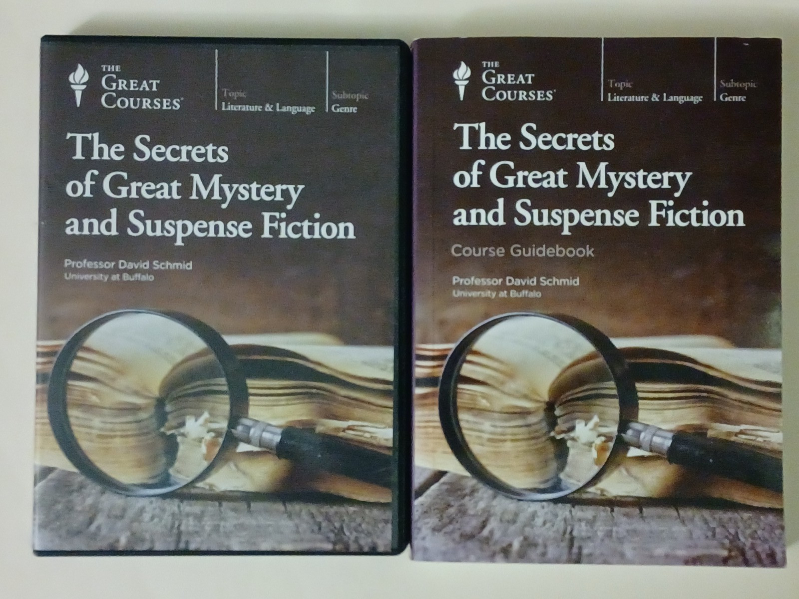 Great Courses: Secrets Of Mystery and Suspense Fiction – 6 DVDs + Guidebookook