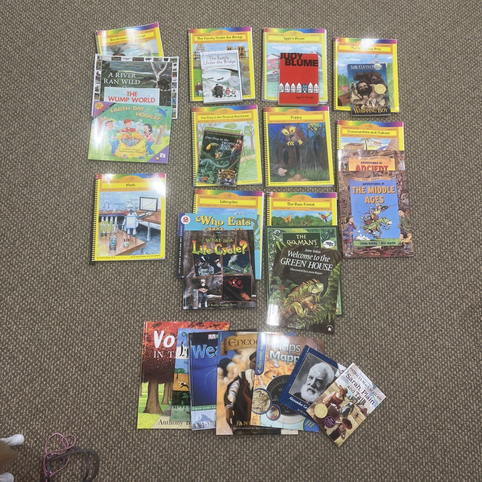 Moving Beyond the Page Unit Study Curriculum 7-9 LOT 30 Books 9 WB 21 readers