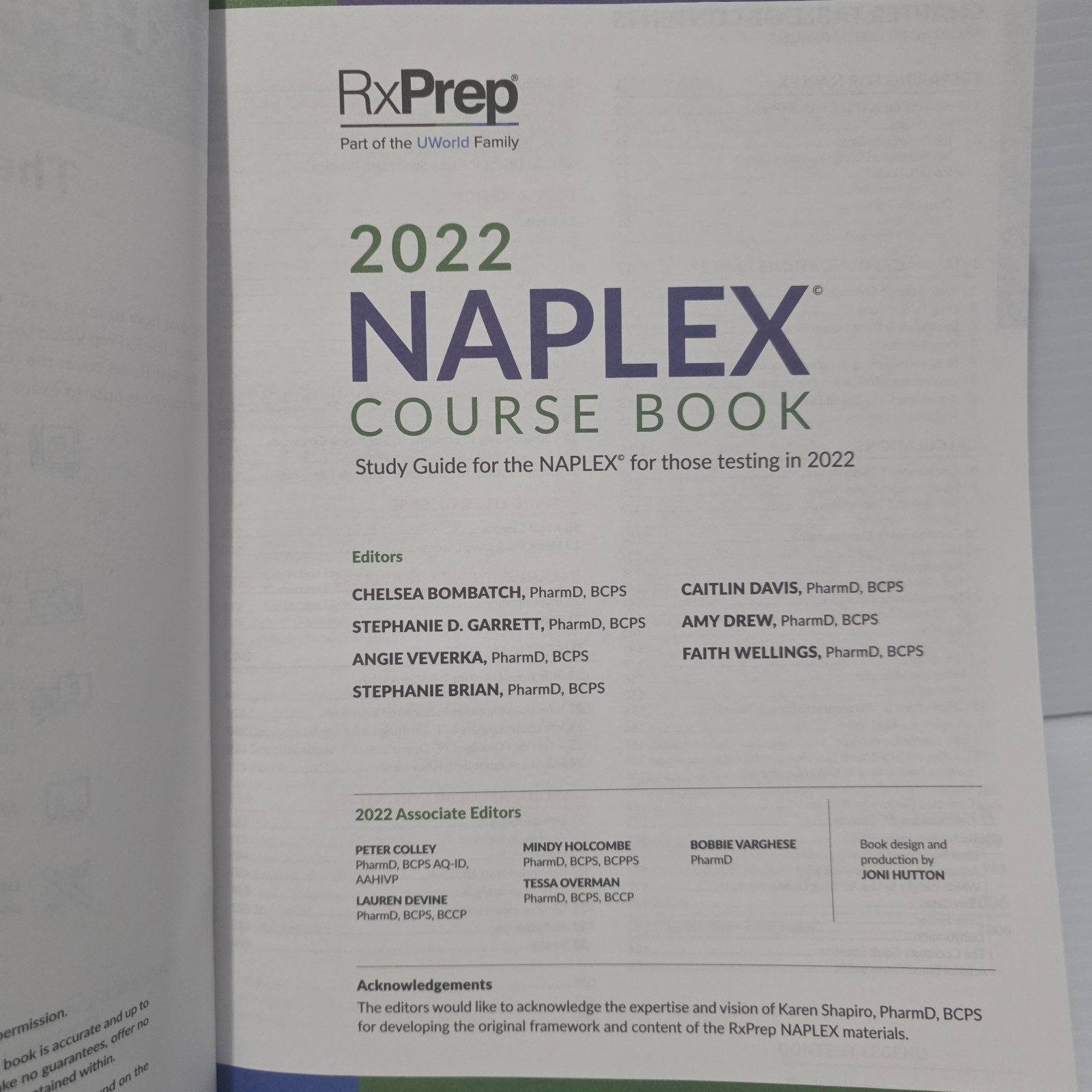 2022 NAPLEX Course Book RxPrep UWorld Pharmacy Exam Study Guide