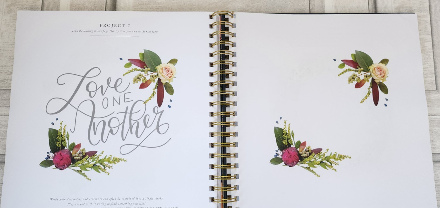 Pretty Simple Lettering Calligraphy for beginners hardcover spiral-bound unused