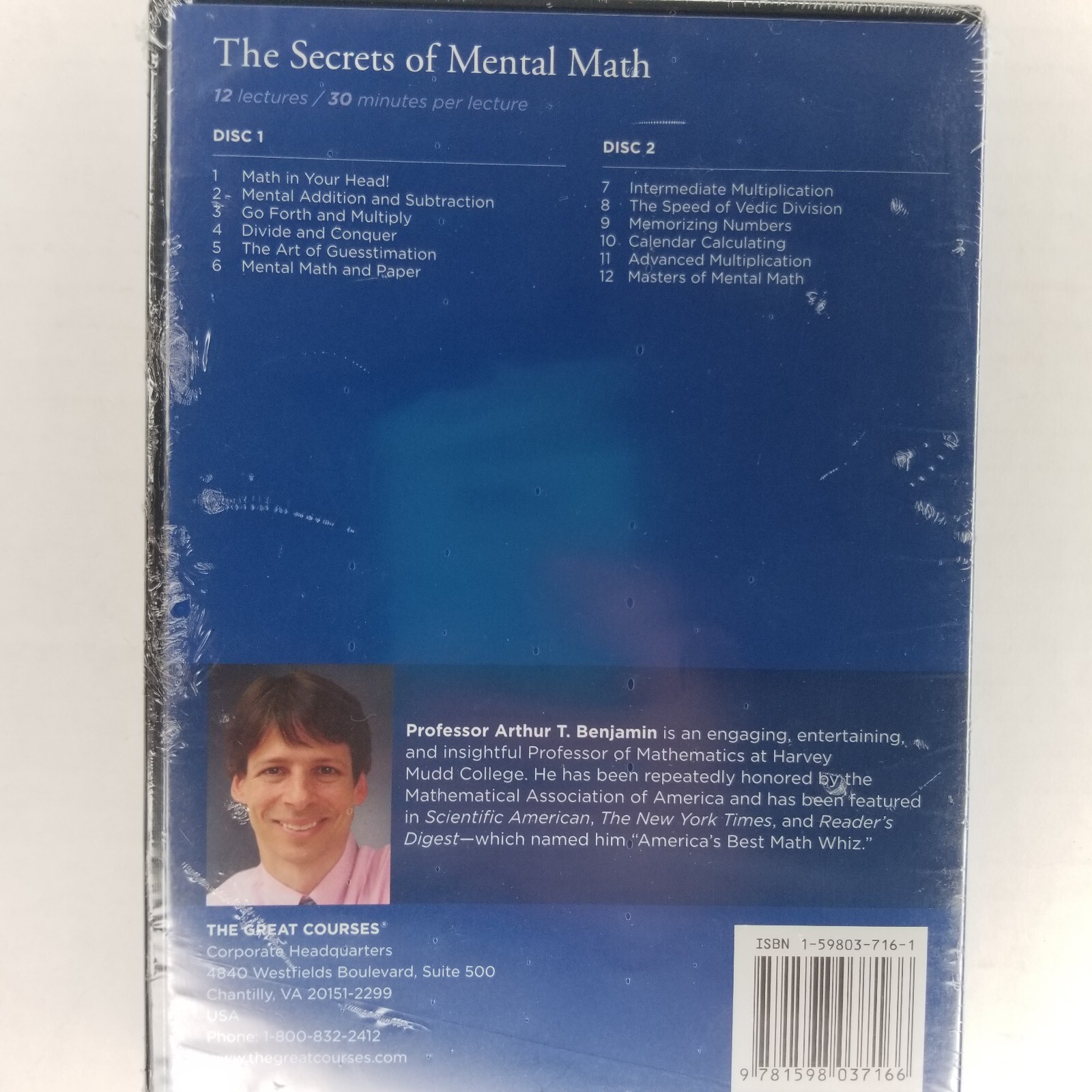 NEW Secrets of Mental Math DVD Set And Guide Book Study Aid Self Improvement