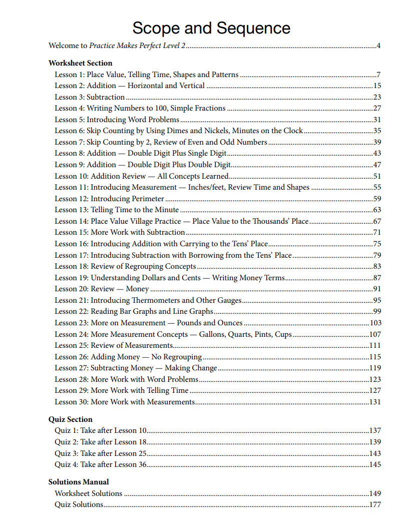 New Master Books MATH LESSONS Living Education Level 2 & PRACTICE Makes Perfect
