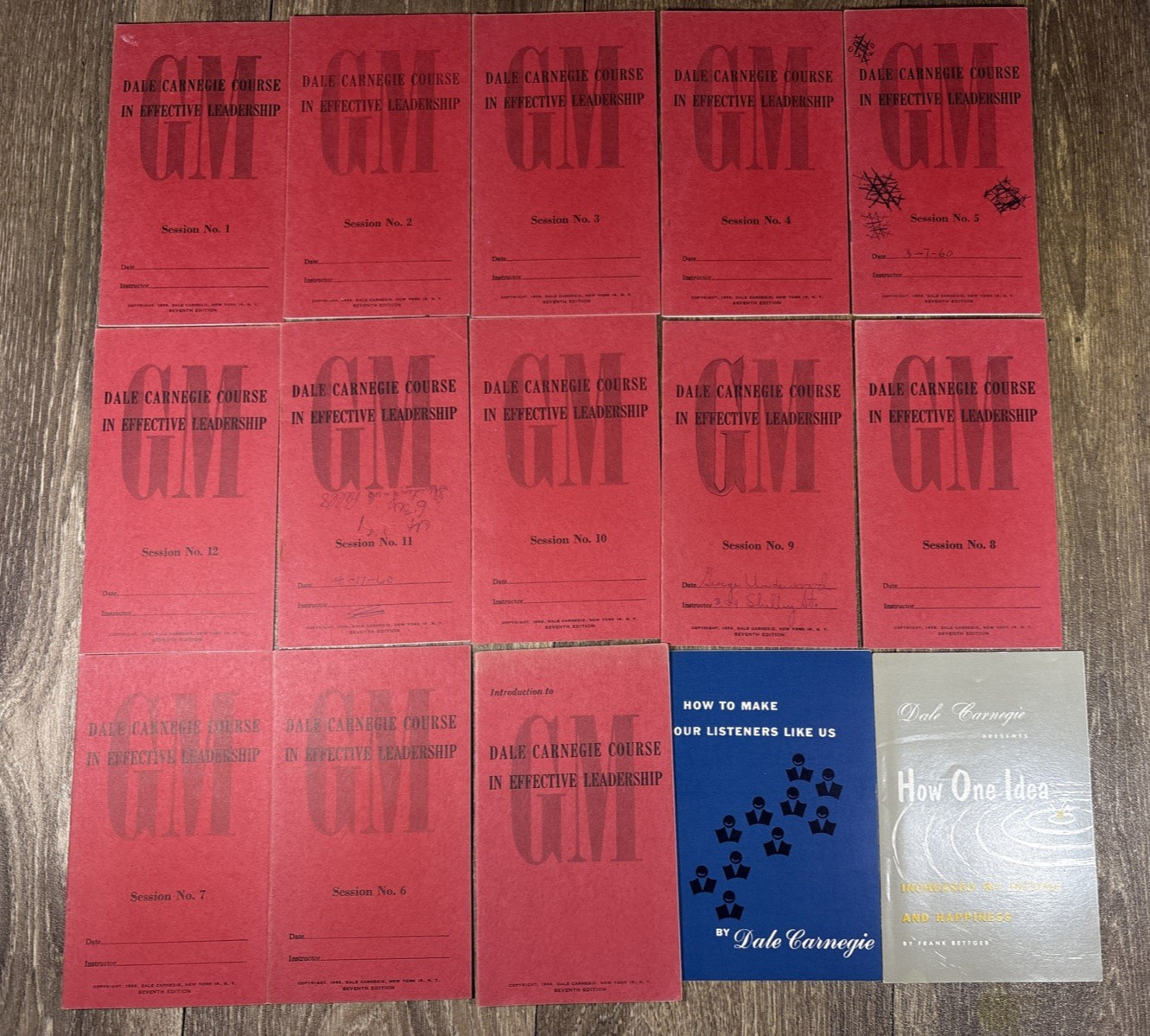 Vtg Dale Carnegie Course Effective Leadership Participant Manuals Booklets