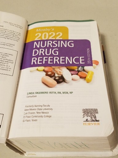Mosby’s 2022 Nursing Drug Reference 35th Edition (Elsevier) Linda Skidmore-Roth