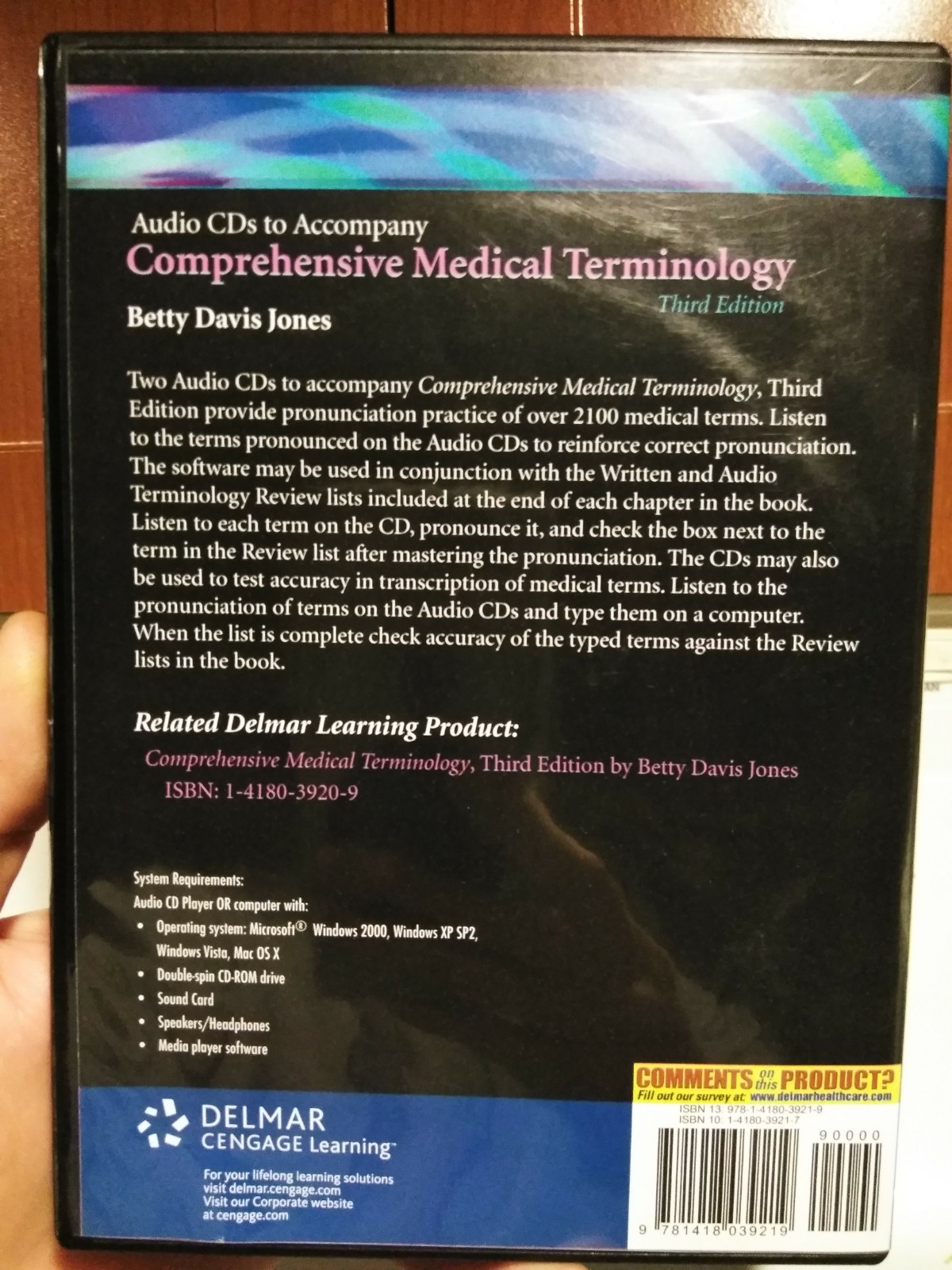 Comprehensive Medical Terminology- Betty Davis Jones (2007, Digital, Other) (CD)