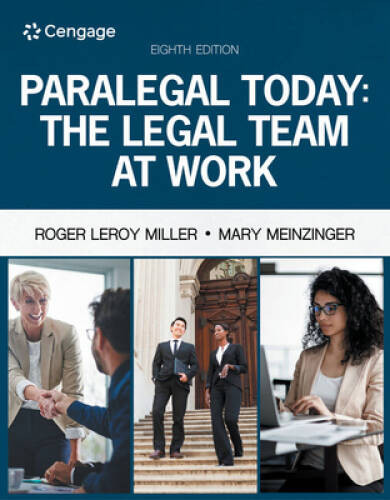 Paralegal Today: The Legal Team at Work (MindTap Course List) – VERY GOOD