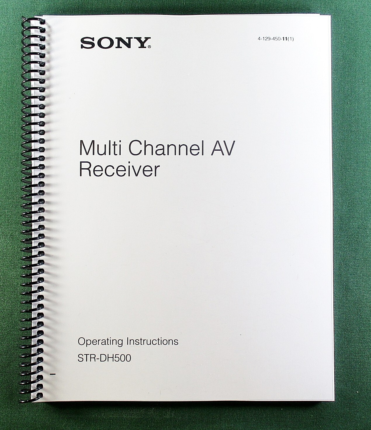 Sony STR-DH500 Instruction Manual: 64 Pages & Protective Covers!