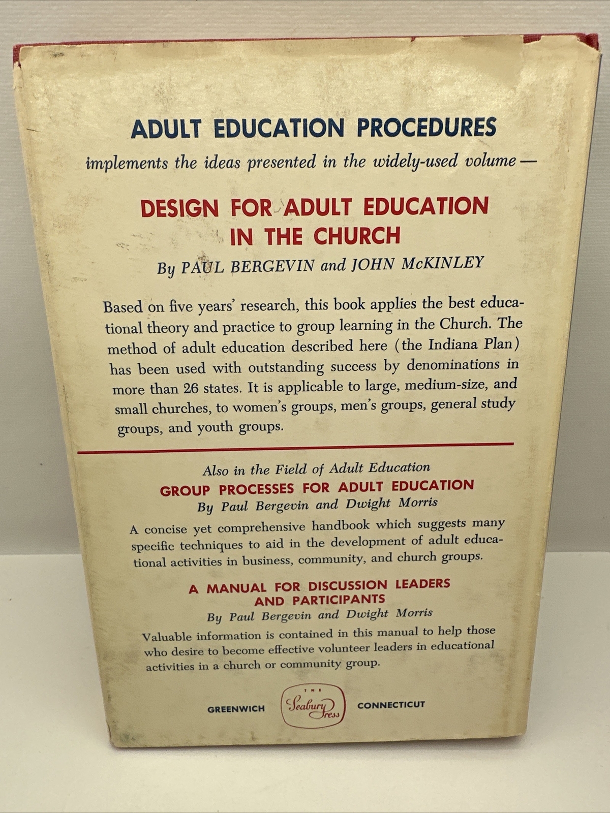 adult education procedures Paul Bergevin Dwight Morris Robert Smith 1963